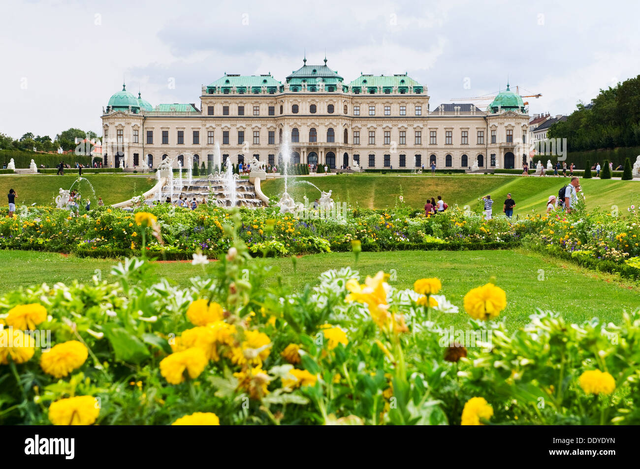 Belvedere Palace - in Vienna, Austria Stock Photo