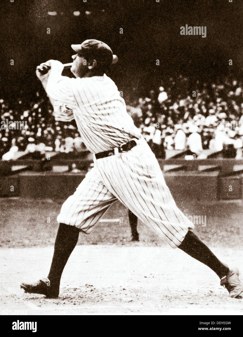 Babe Ruth, American baseball player, c1914-c1935. Artist: Unknown Stock Photo