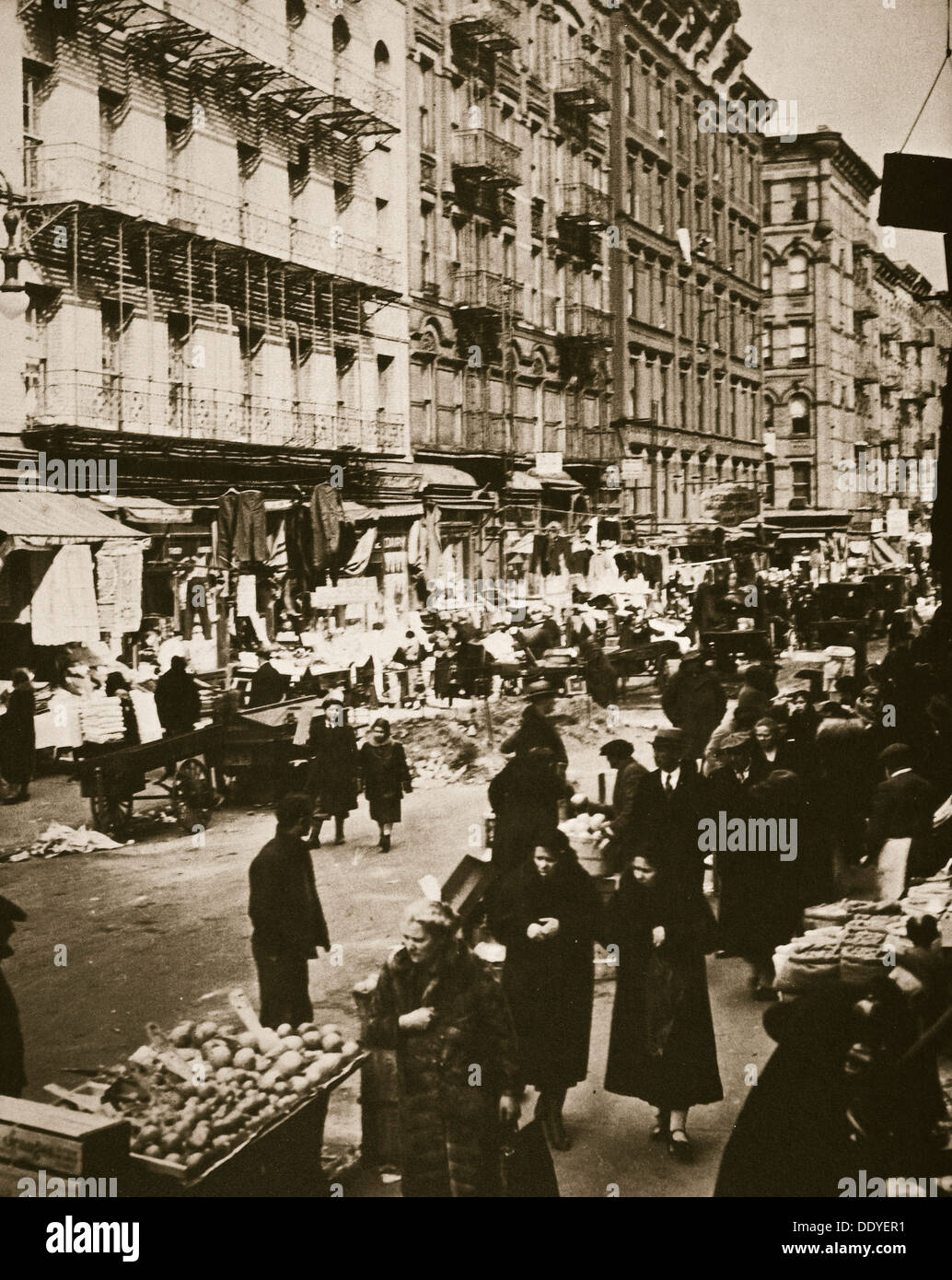 Street market on Orchard Street, Lower East Side, New York