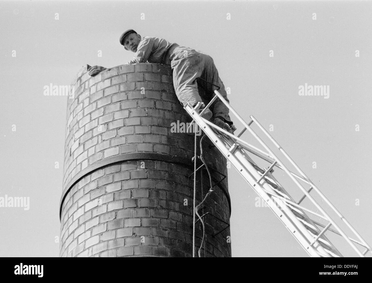 Steeplejack black and white Black and White Stock Photos & Images - Alamy