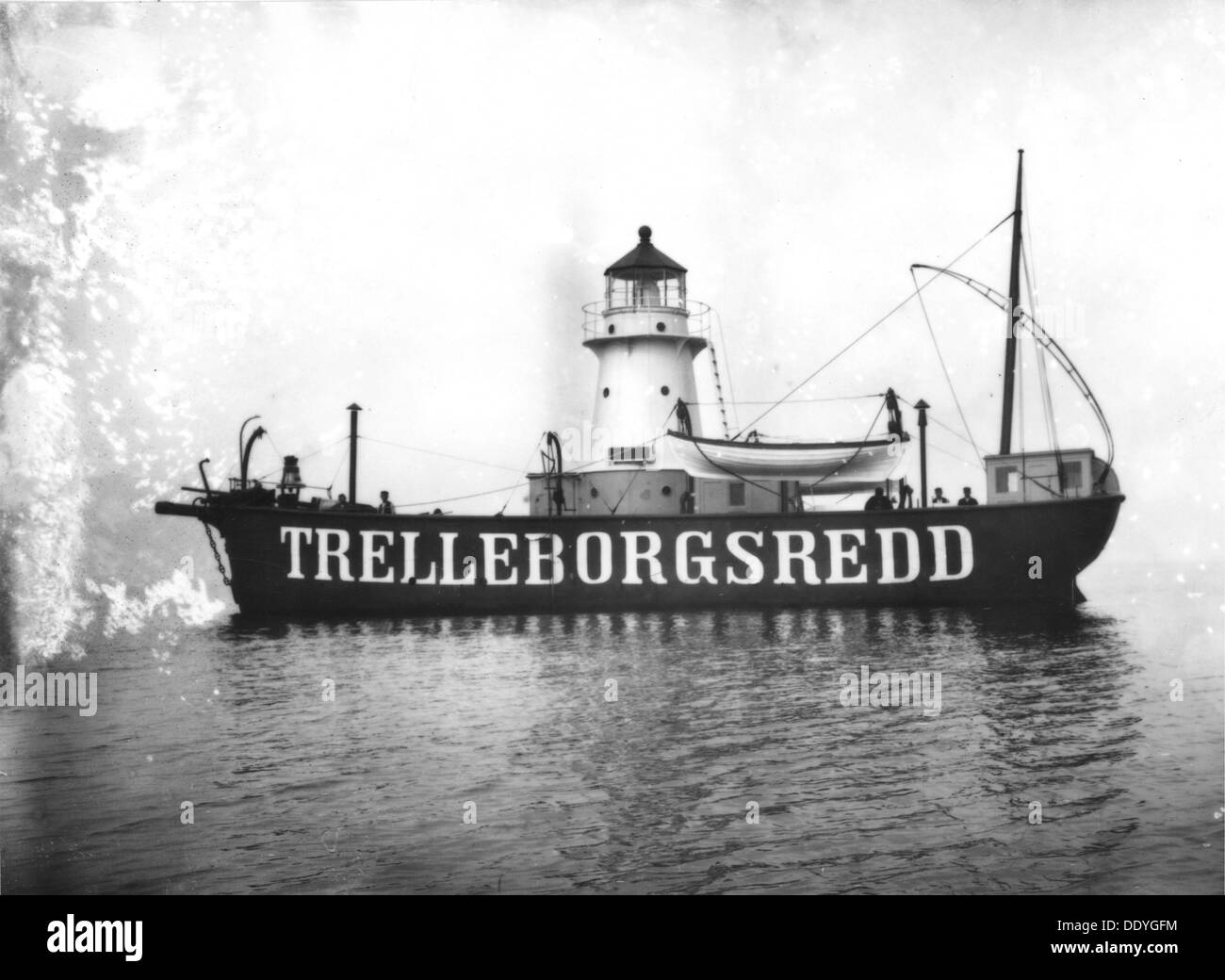 Trelleborgsredd lightship, Trelleborg, Sweden. Artist: Unknown Stock Photo