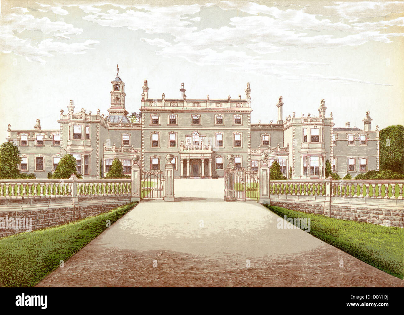 Bulwell Hall, Nottingham, Nottinghamshire, c1868(?). Artist: Unknown Stock Photo