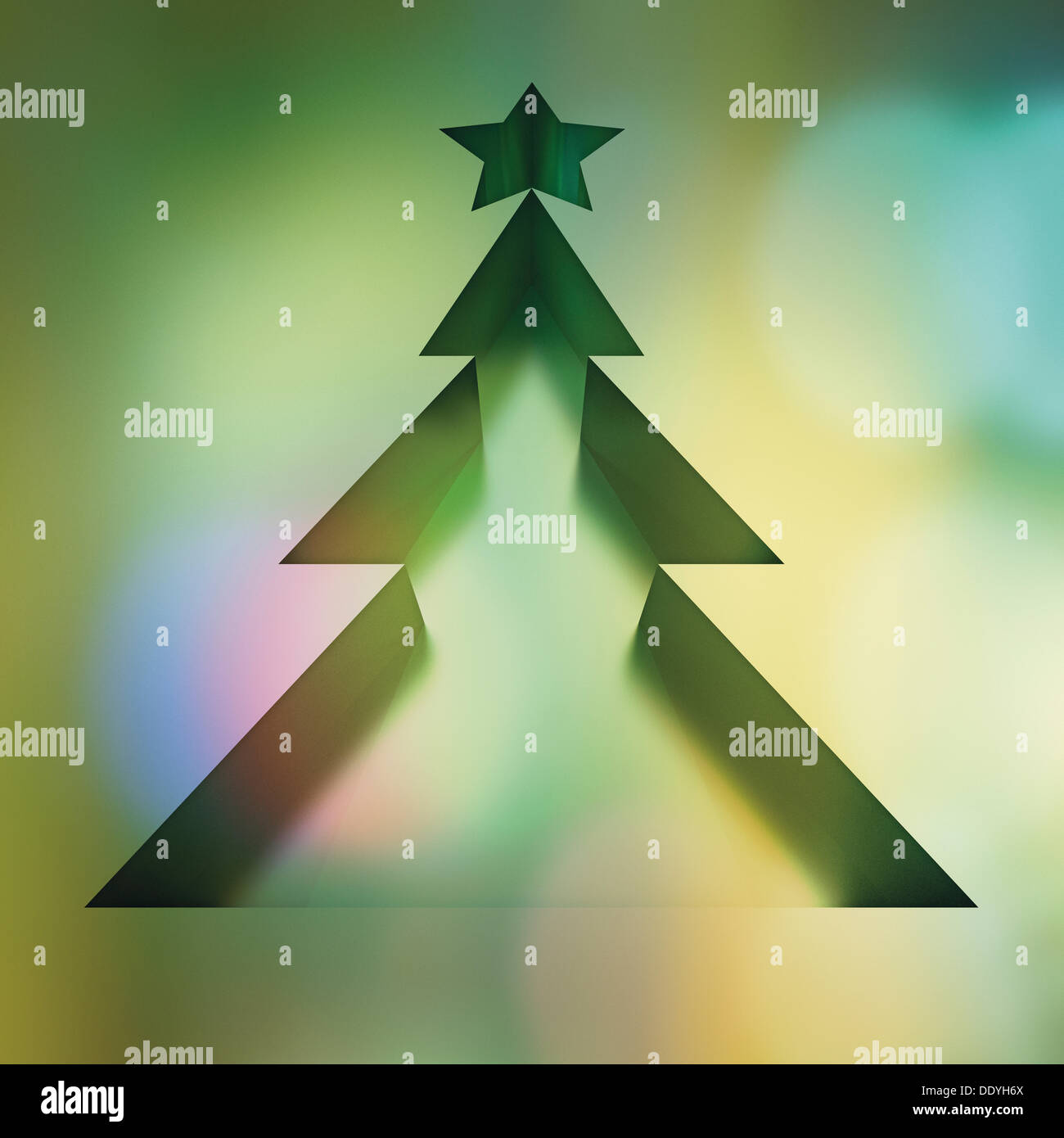 Christmas tree, illustration Stock Photo - Alamy