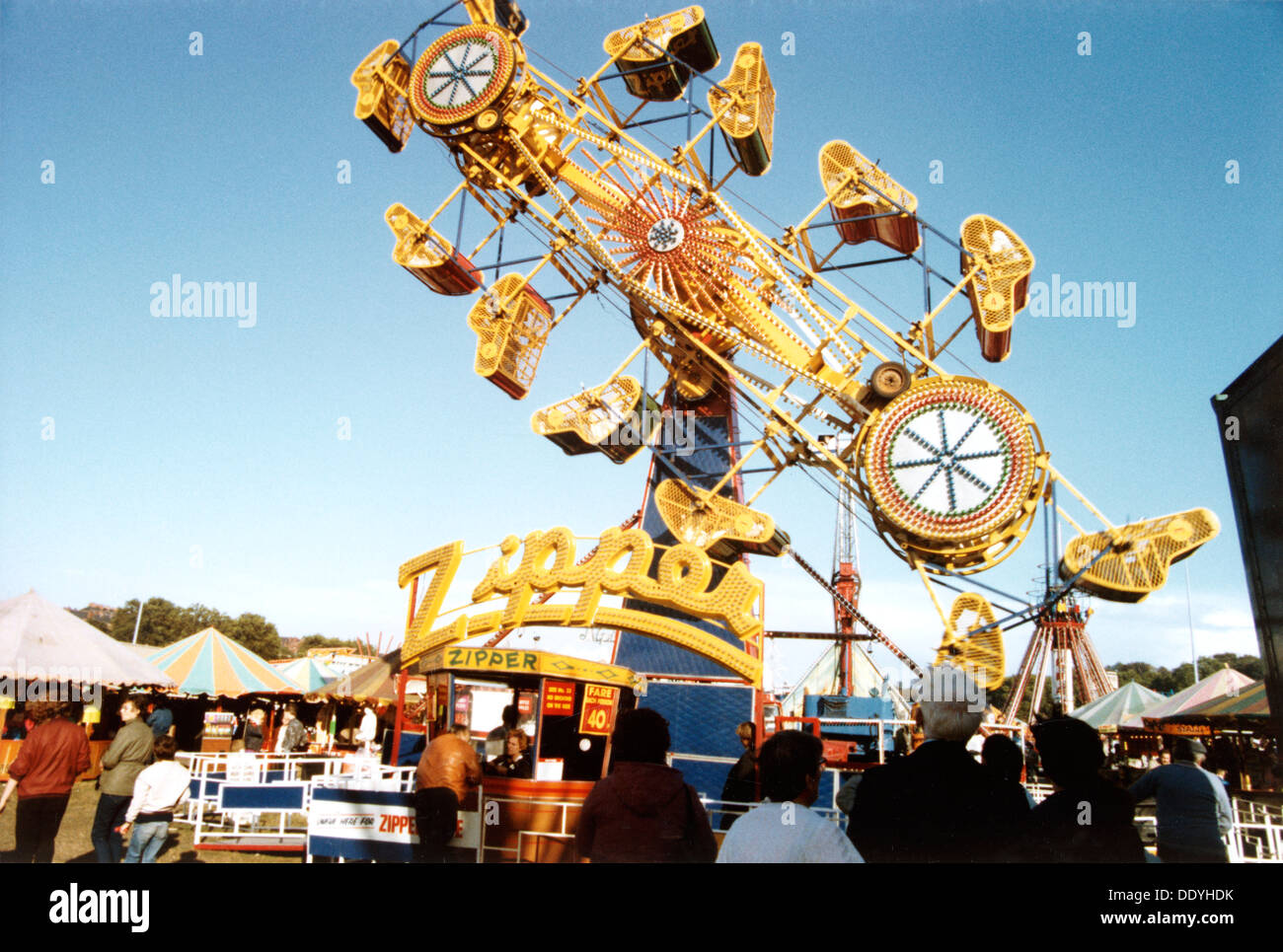 The 'Zipper' ride, Goose Fair, Forest Recreation Ground, Nottingham
