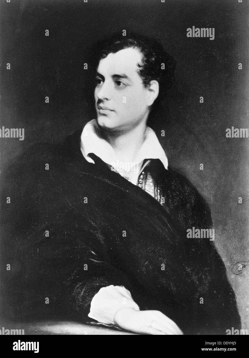 Lord Byron, English Romantic poet, 1814. Artist: Thomas Phillips Stock Photo