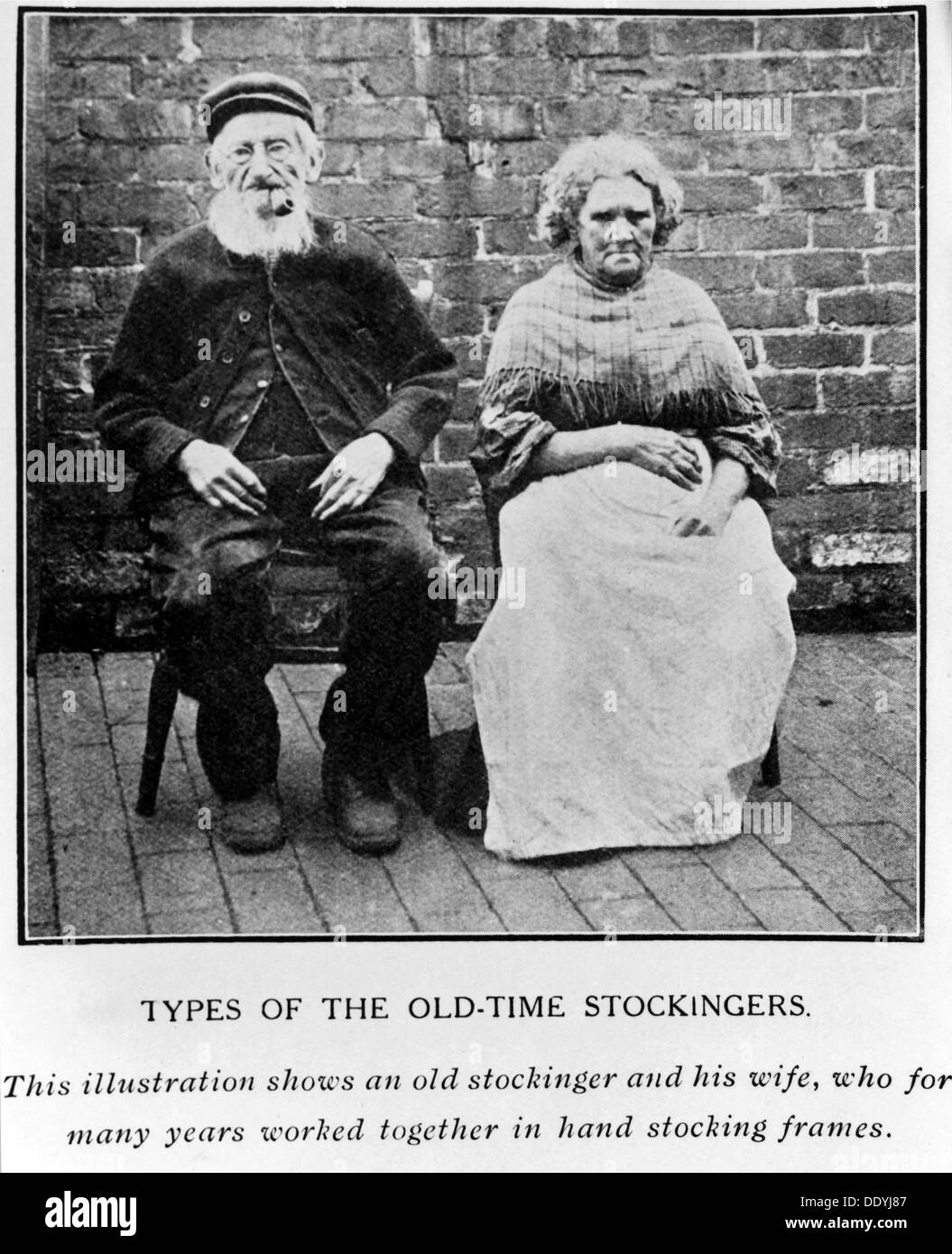 'Types of the Old-Time Stockingers', c1890s(?). Artist: Unknown Stock Photo