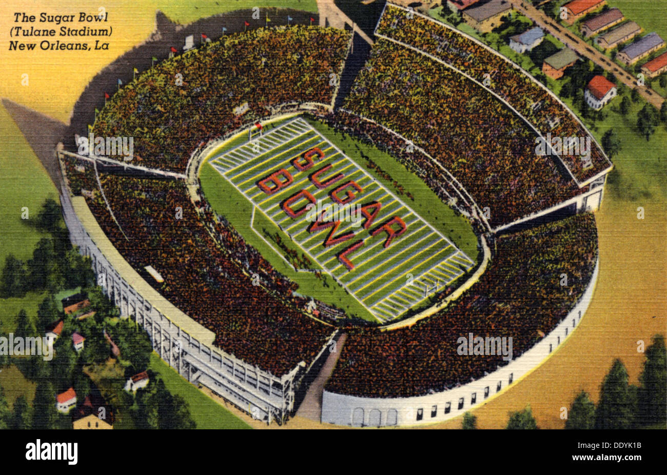 The Sugar Bowl, Tulane Stadium, New Orleans, Louisiana, USA, 1940 Stock