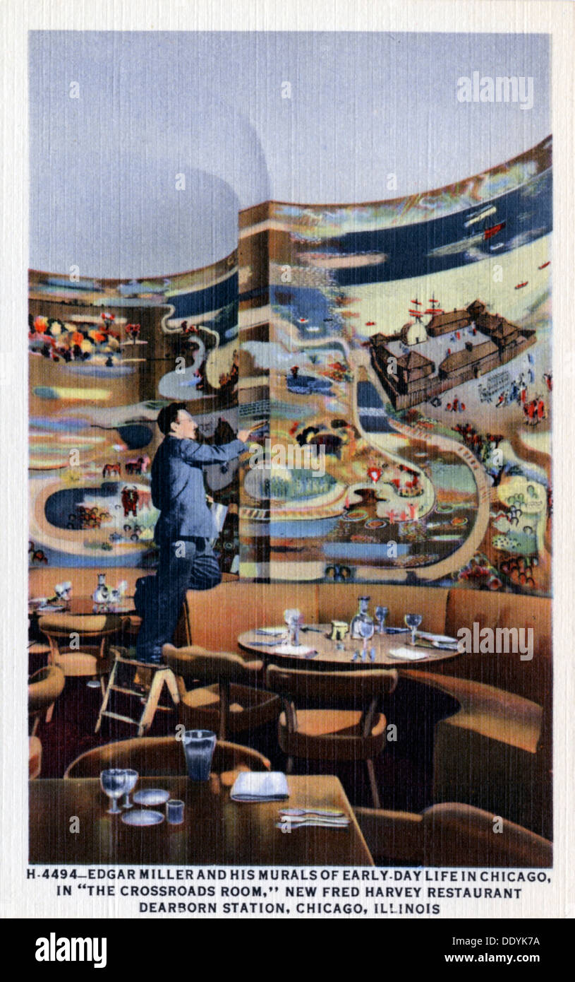 Chicago station postcard hires stock photography and images Alamy