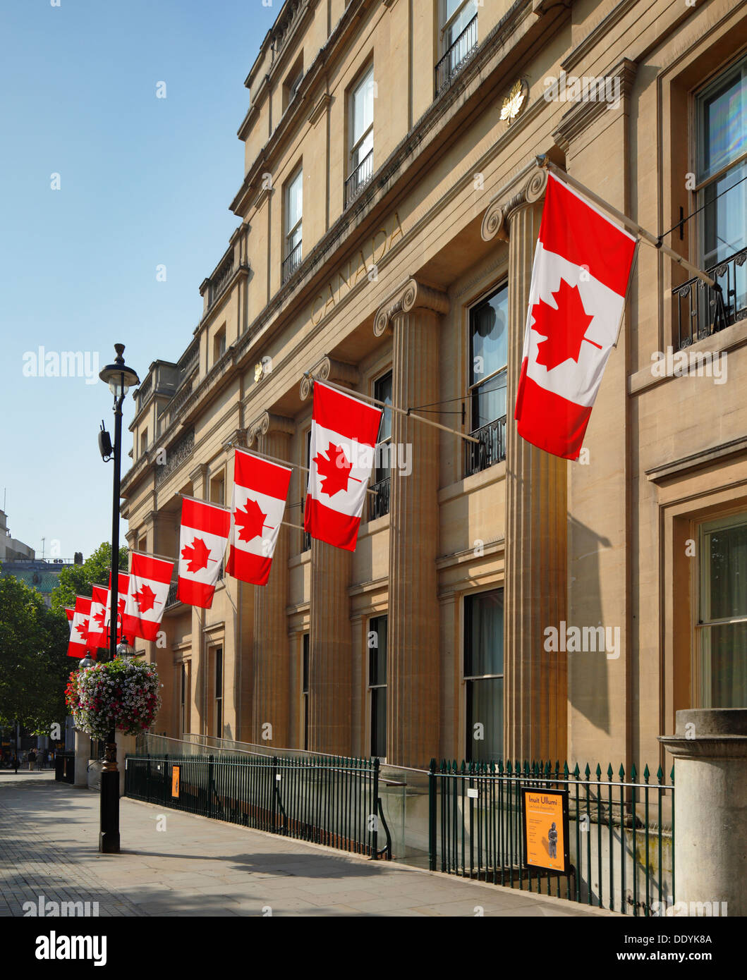 Canada House, Trafalgar square, London. Stock Photo