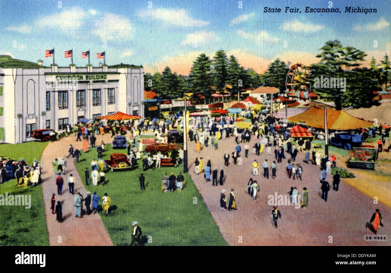 State Fair, Escanaba, Michigan, USA, 1940. Artist Unknown Stock Photo