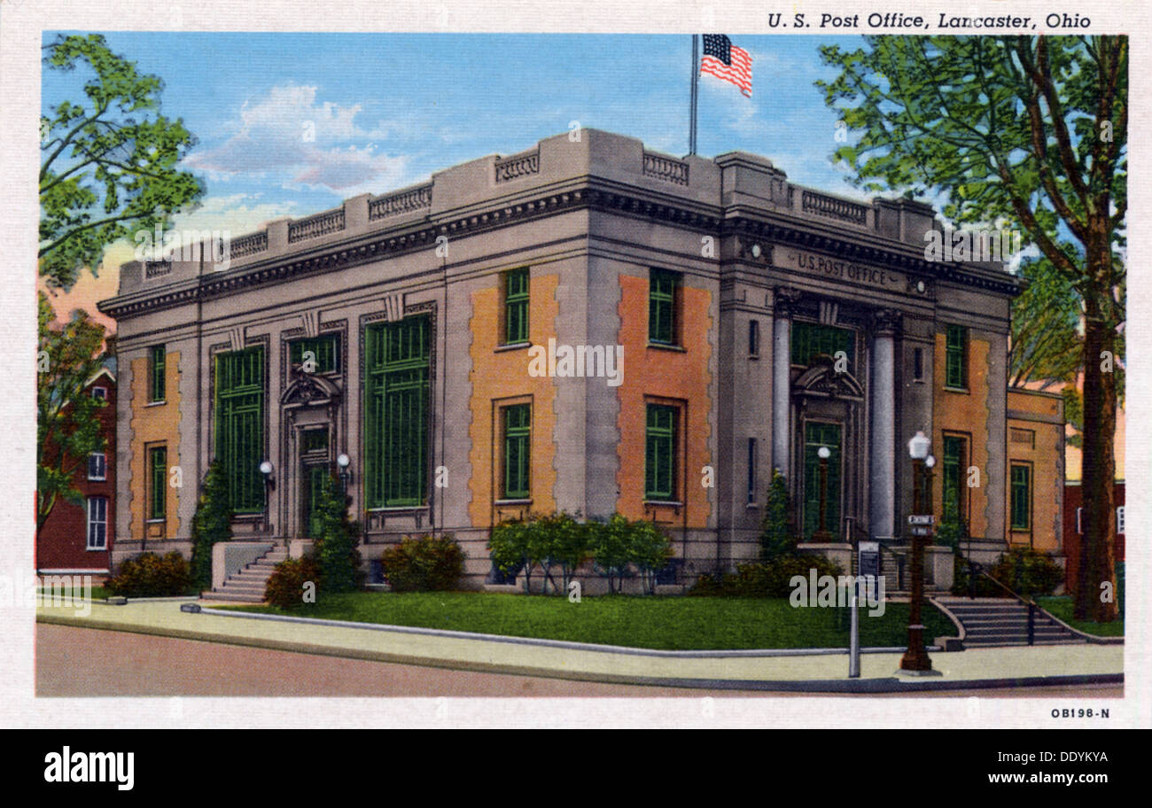 US Post Office, Lancaster, Pennsylvania, USA, 1940. Artist Unknown