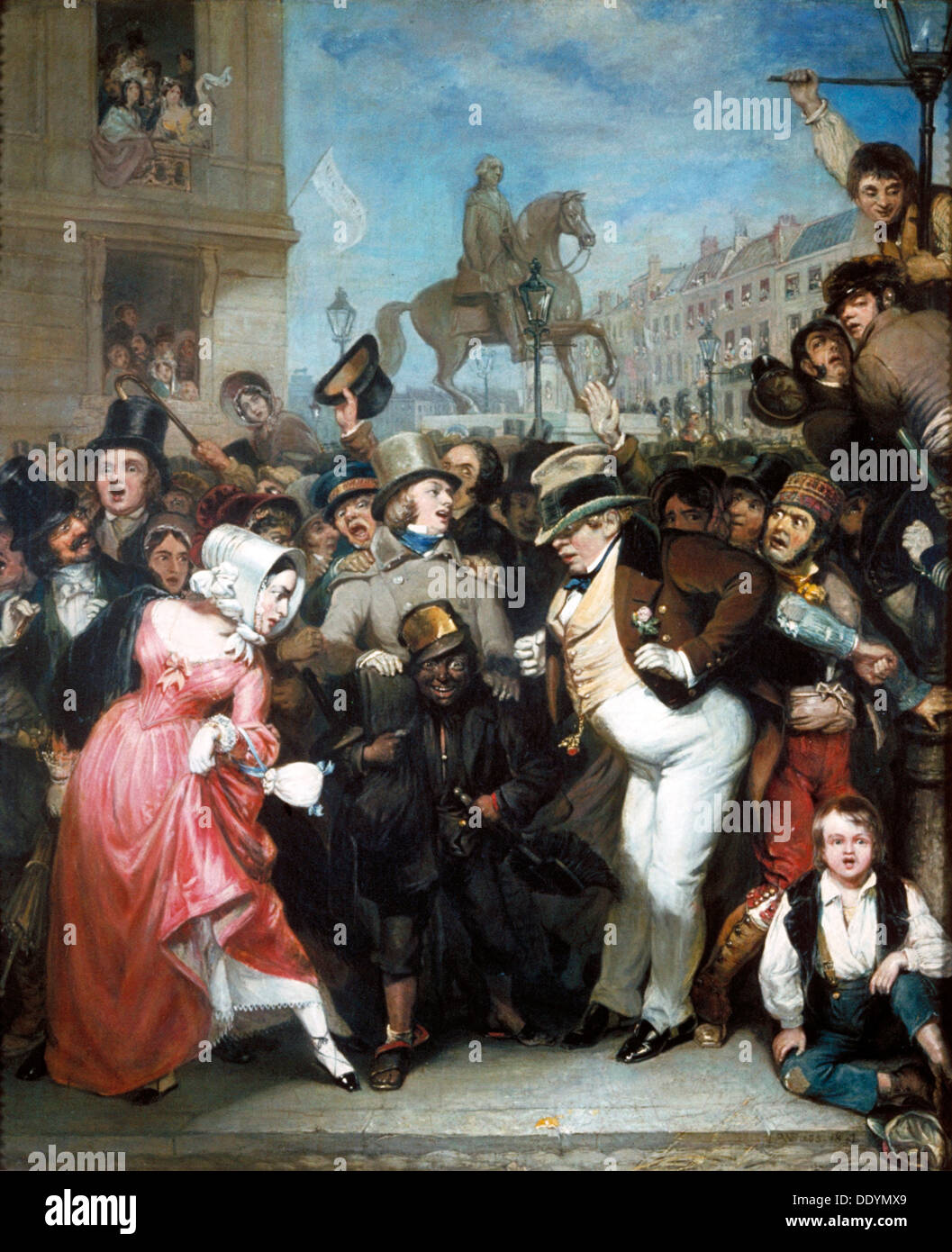 'The Crowd', 1847. Artist: Robert William Buss Stock Photo