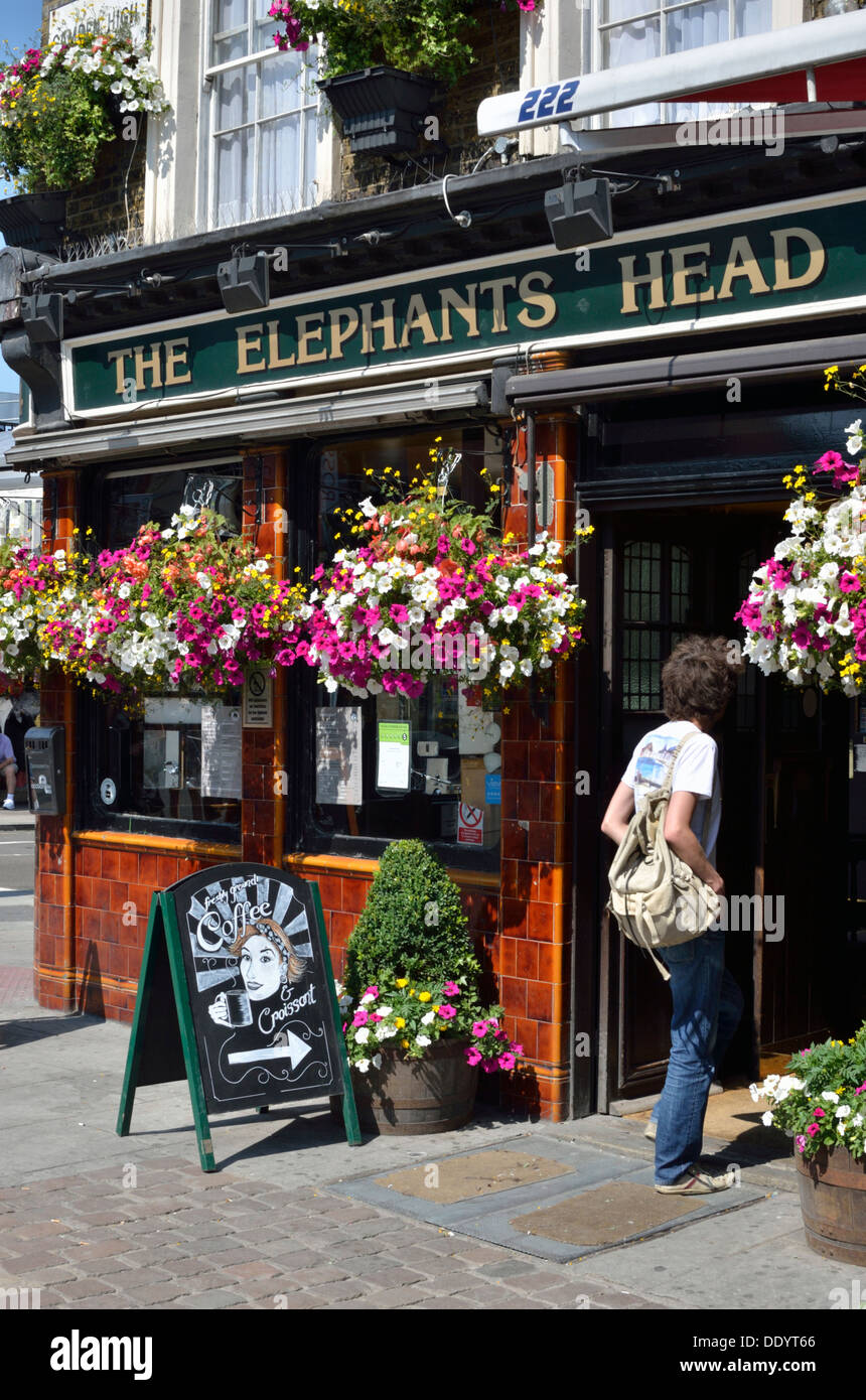 The Elephants Head pub in Camden Town, London, UK. Stock Photo