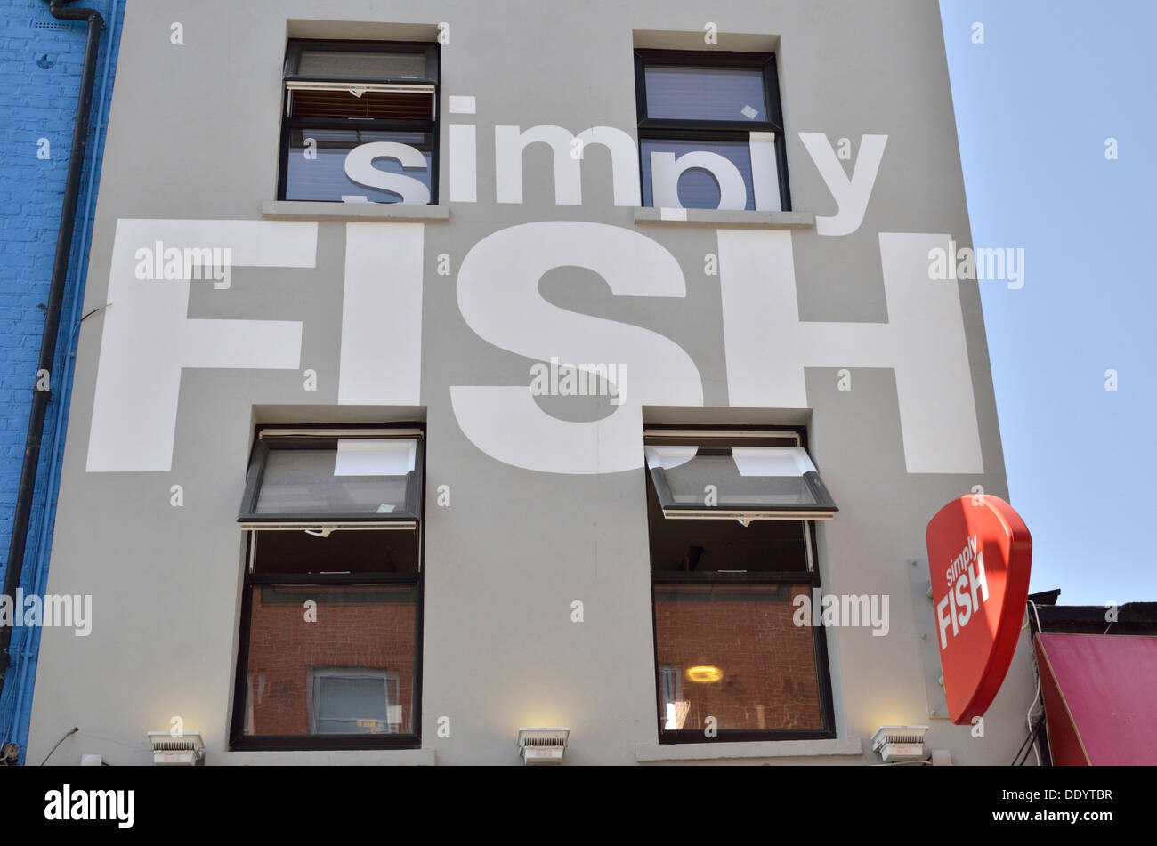 Simply Fish Restaurant in Camden Town, London, UK. Stock Photo