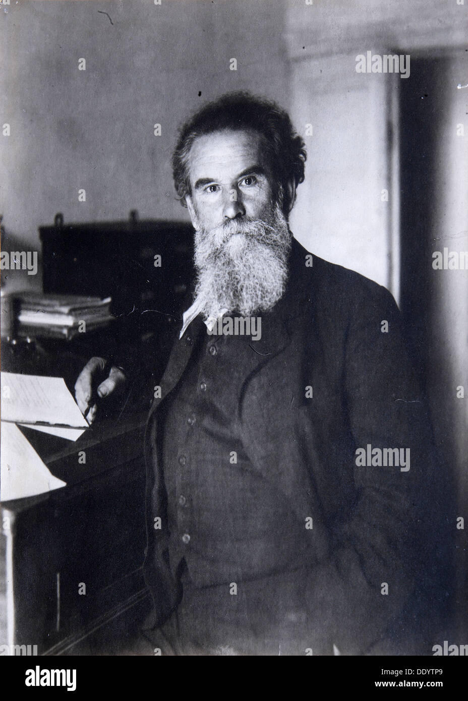 Vladimir Korolenko, Russian author, 1910s. Artist: Unknown Stock Photo