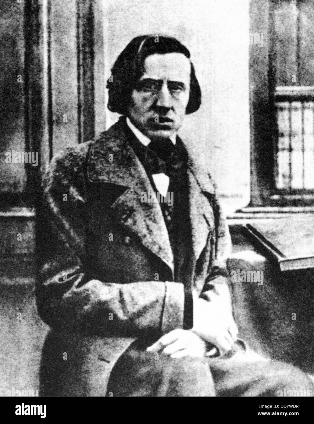 Frédéric Chopin, Polish pianist and composer, 1849. Artist: Louis-Auguste Bisson Stock Photo