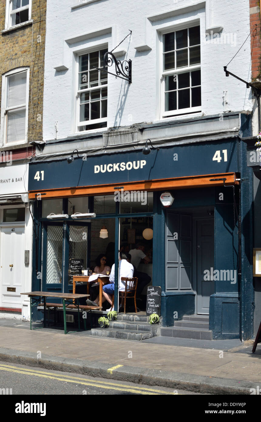 Ducksoup restaurant, Soho, London, UK Stock Photo - Alamy