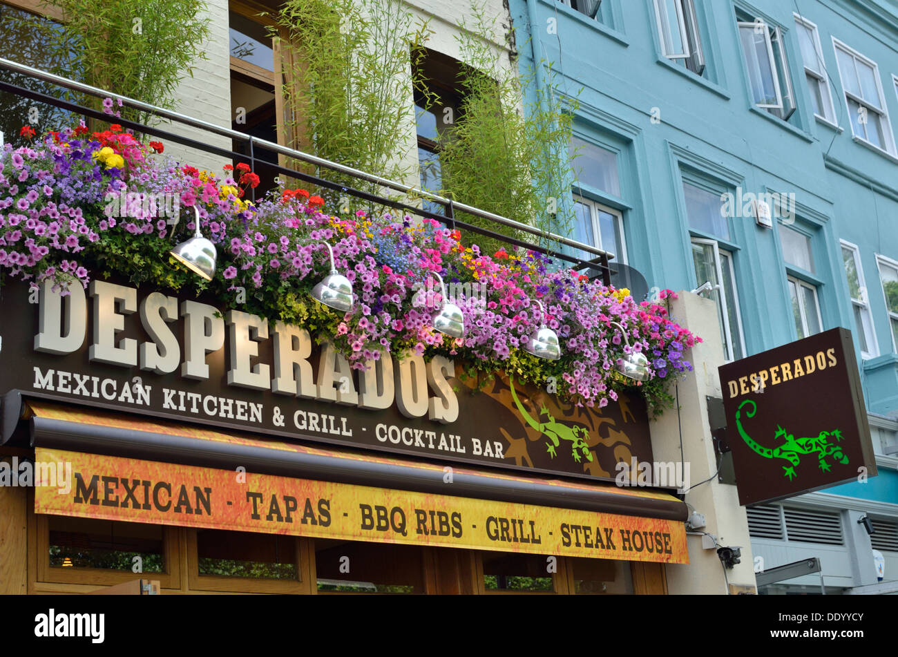 Desperados Mexican, restaurant in Angel, Islington, London, UK. Stock Photo