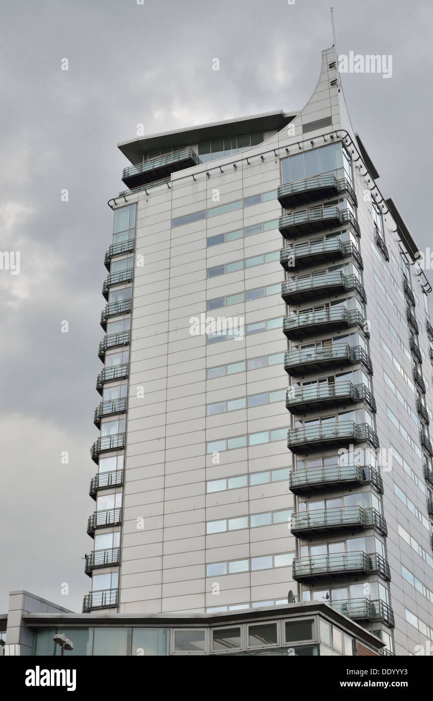 The Cube apartment building in Leeds, South Yorkshire, UK Stock Photo