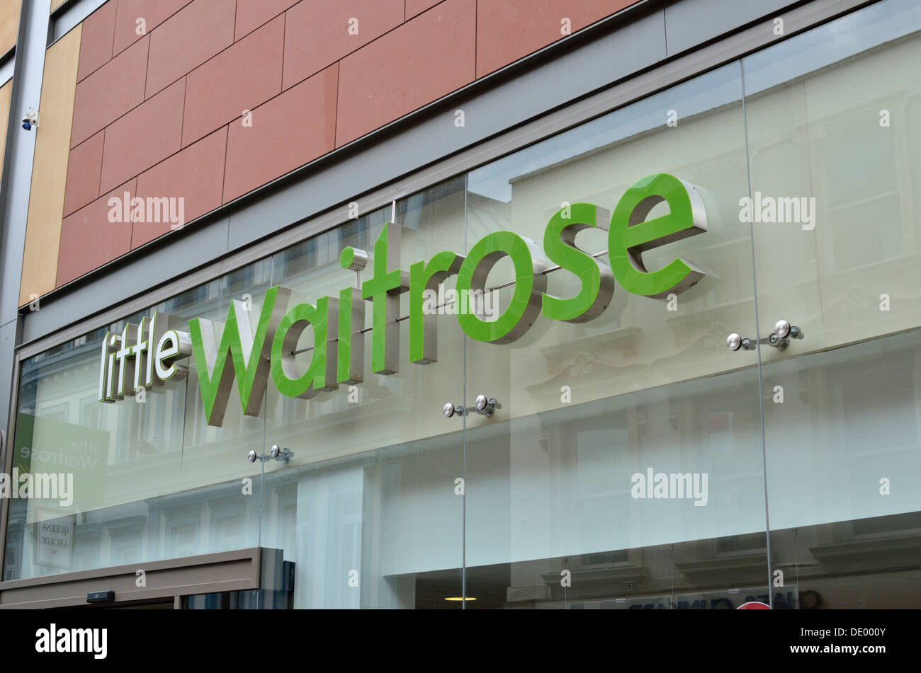 Little Waitrose in Leeds city centre, UK Stock Photo
