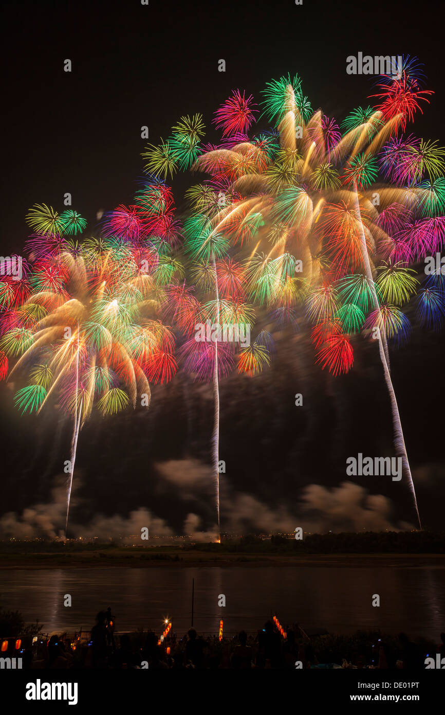 Nagaoka Fireworks Festival Stock Photo Alamy