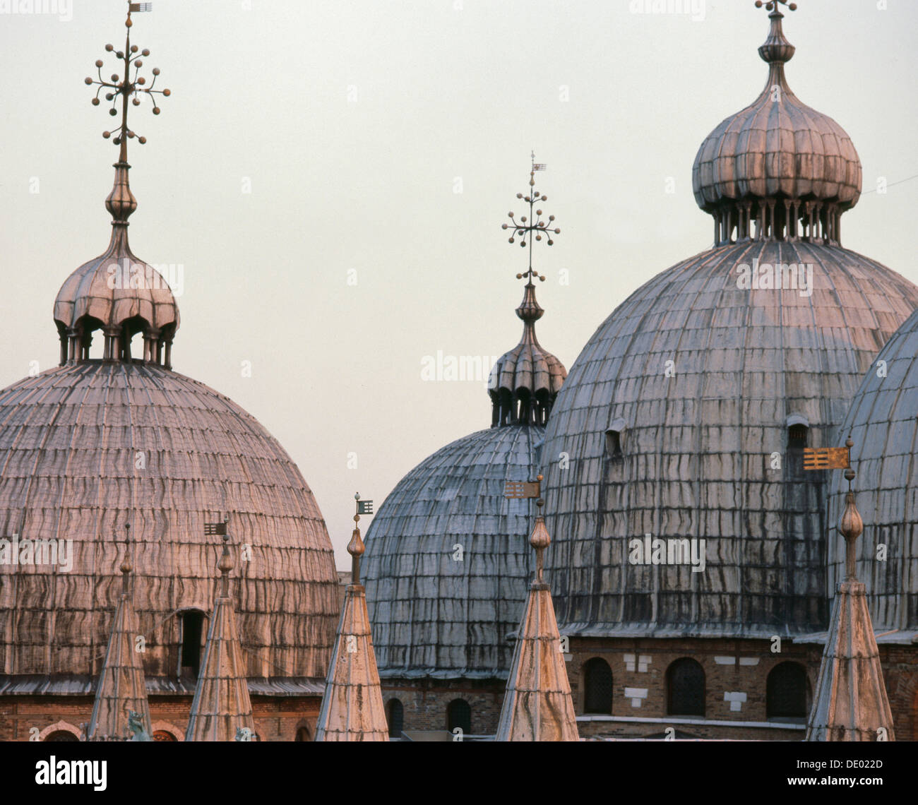 Domes of St Mark's Basilica, Venice, Italy. Artist: Werner Forman Stock Photo