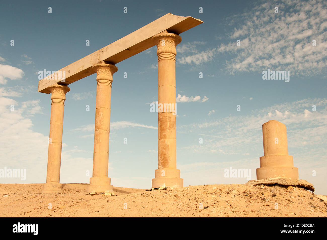 Ancient Ruins at the desert, Egypt Stock Photo Alamy