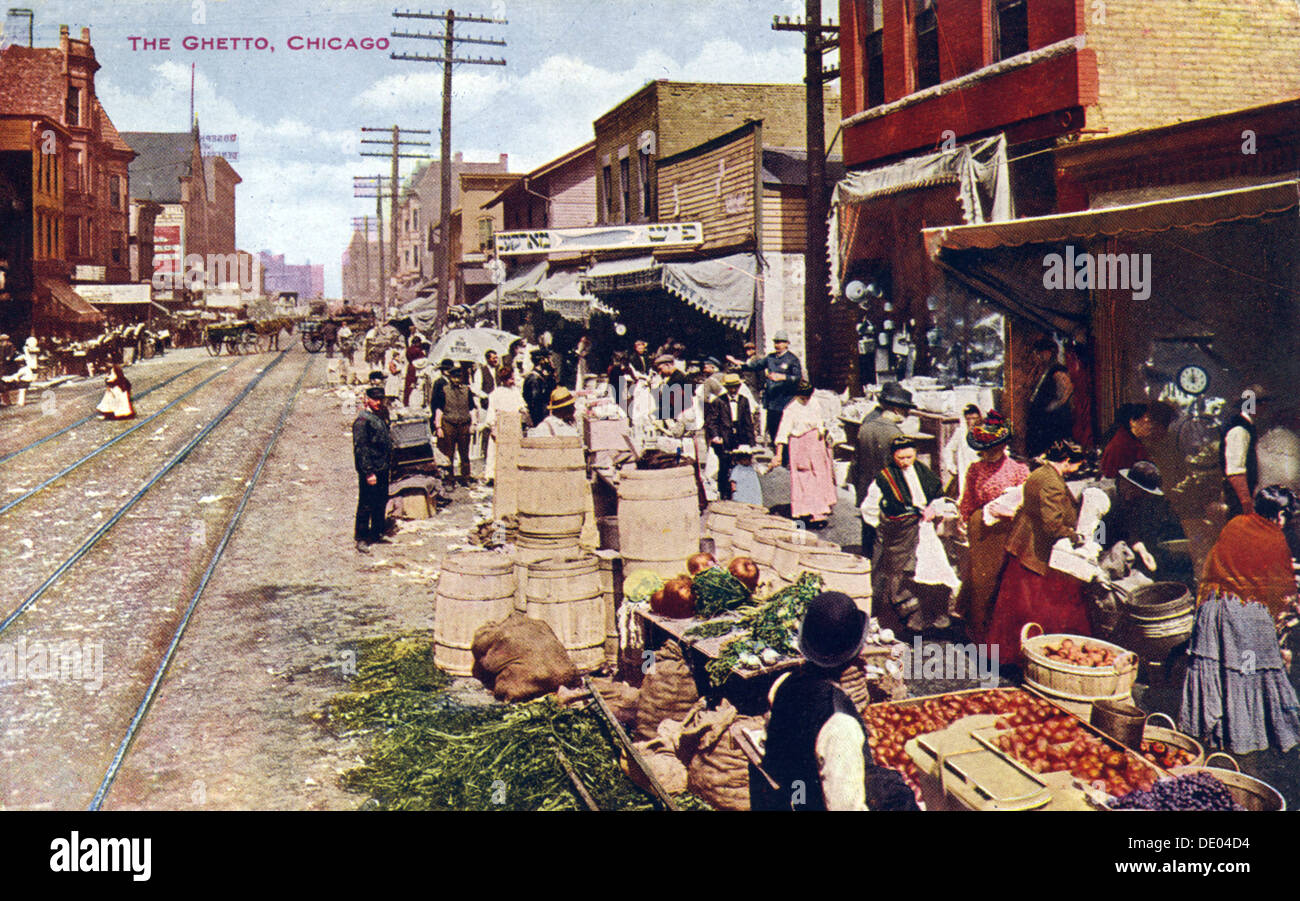 The ghetto, Chicago, Illinois, USA, 1910 Stock Photo 60239792 Alamy