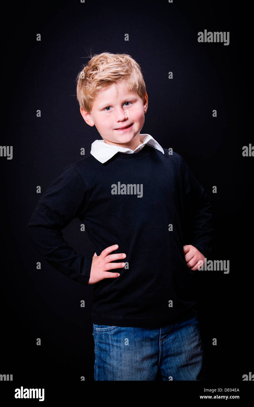 School boy, first-grader Stock Photo