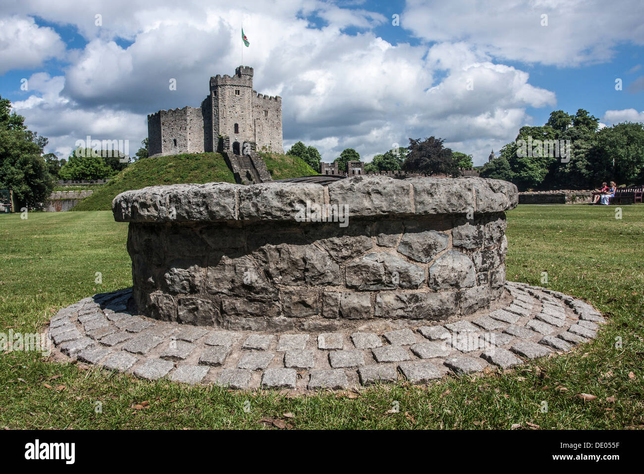 Well, and Keep, Cardiff Castle, Cardiff, Wales Stock Photo