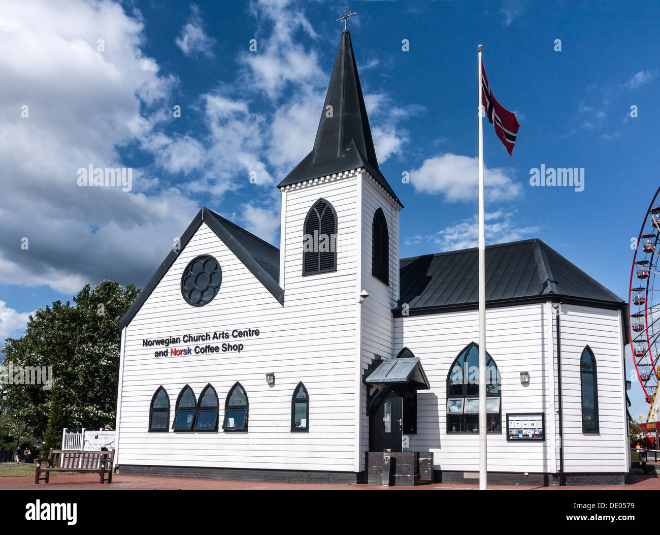 Norwegian Church, Cardiff Bay, Cardiff, Wales Stock Photo