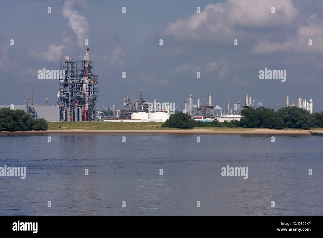 Dow Chemical chemical plant, Stade, Lower Saxony Stock Photo