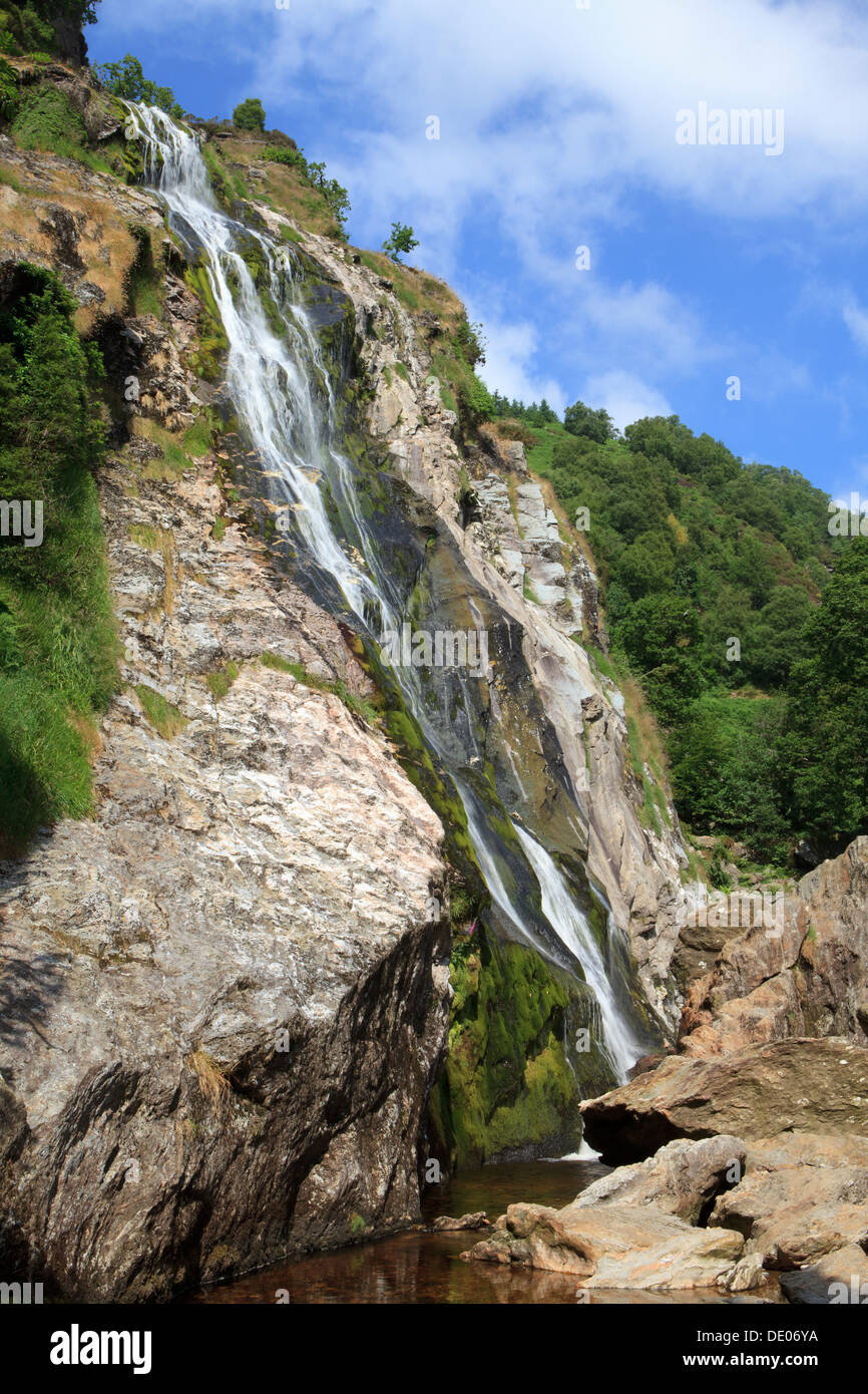 Powerscourt Waterfall in County Wicklow, Ireland Stock Photo