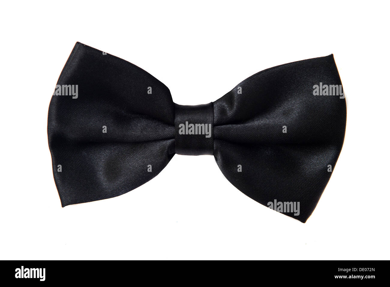 Black bow tie on white background Stock Photo