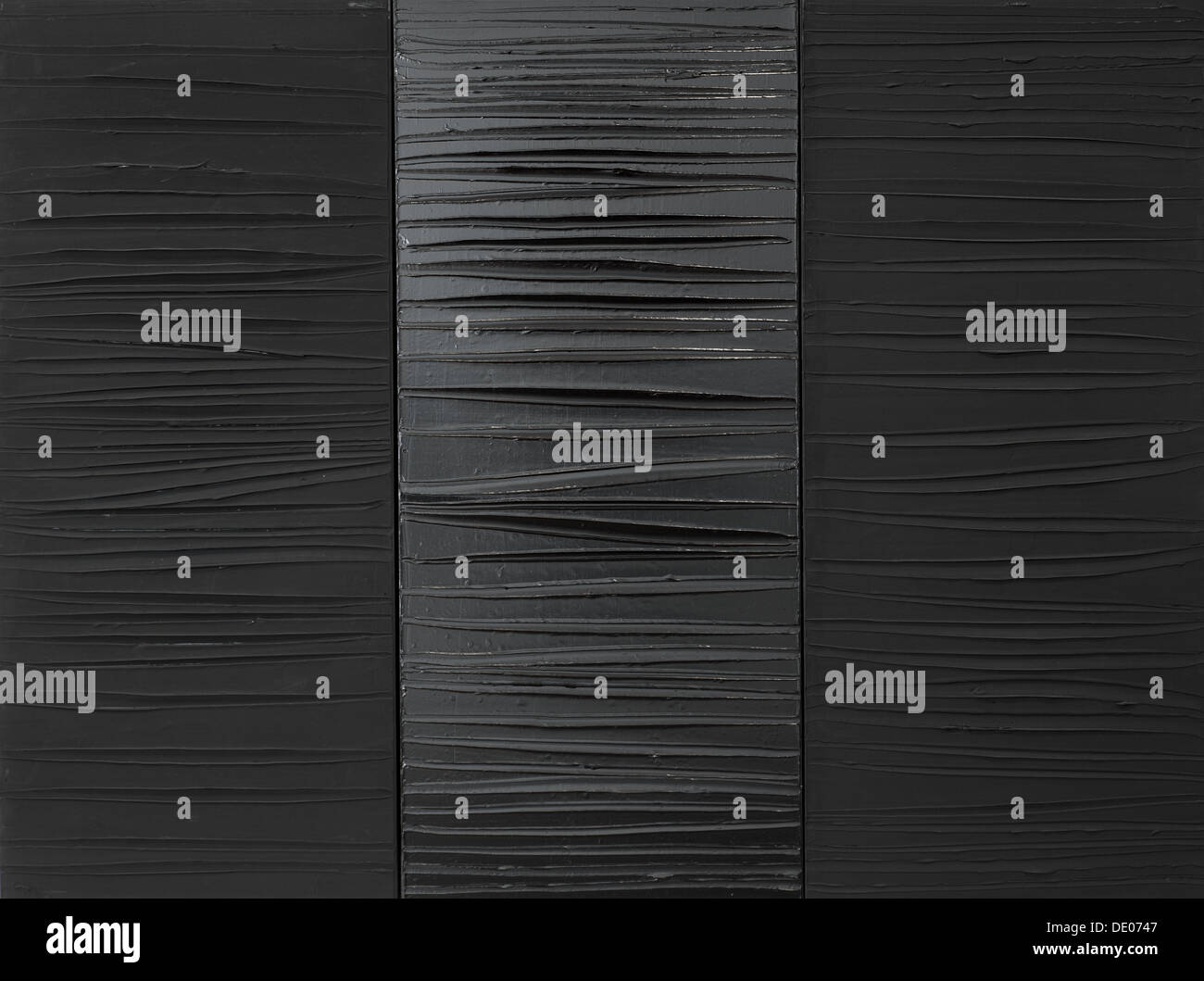 21th century  -  Painting 181 x 244 cm, 2009 - Pierre Soulages Philippe Sauvan-Magnet / Active Museum Oil on canvas Stock Photo