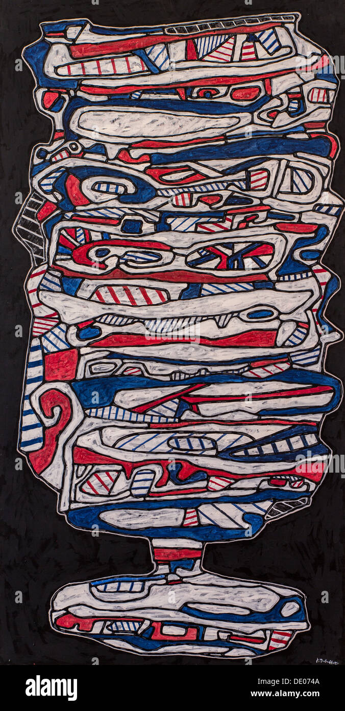 20th century  -  The Glass Water V, 1967 - Jean Dubuffet Philippe Sauvan-Magnet / Active Museum Stock Photo