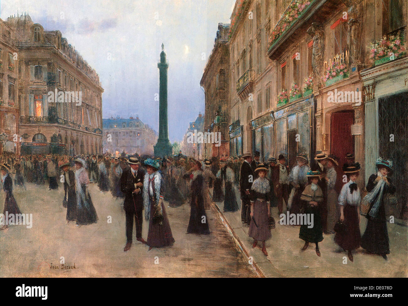'Rue de la Paix, Paris', 1907.  Artist: Jean Beraud Stock Photo