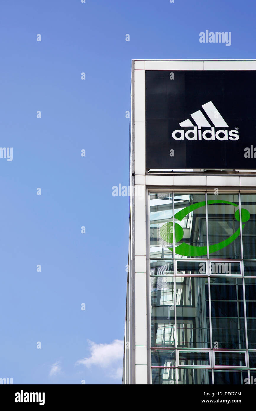 Adidas logo, Berlin Stock Photo - Alamy