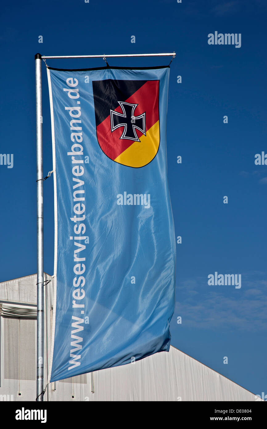 Flag, reservists' association, German armed forces Stock Photo