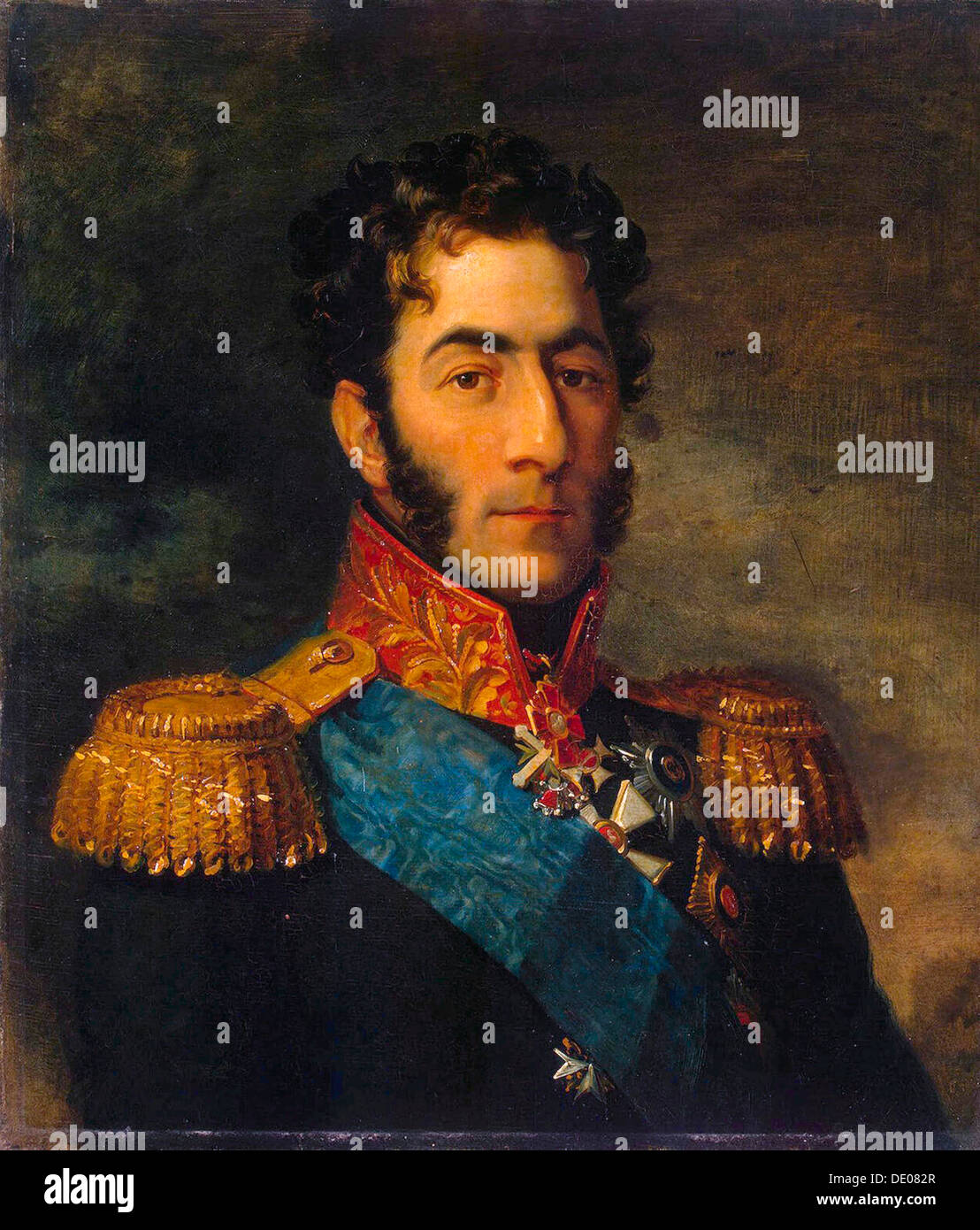 Prince General Pyotr Ivanovich Bagration, Russian soldier, (1820s).  Artist: George Dawe Stock Photo