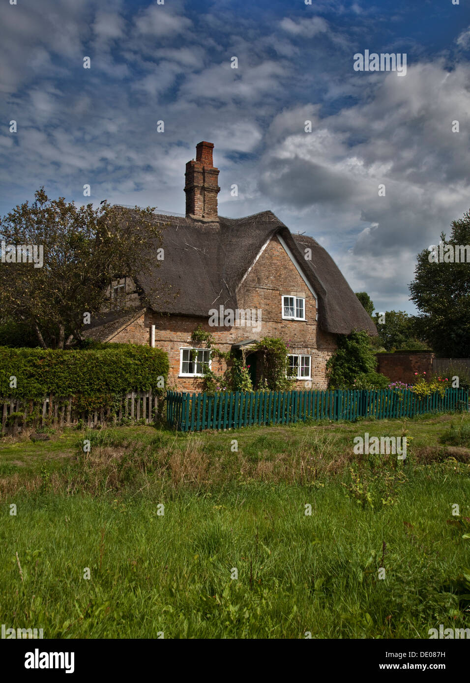Thatched Cottage in Frampton on Severn, Gloucestershire, England Stock