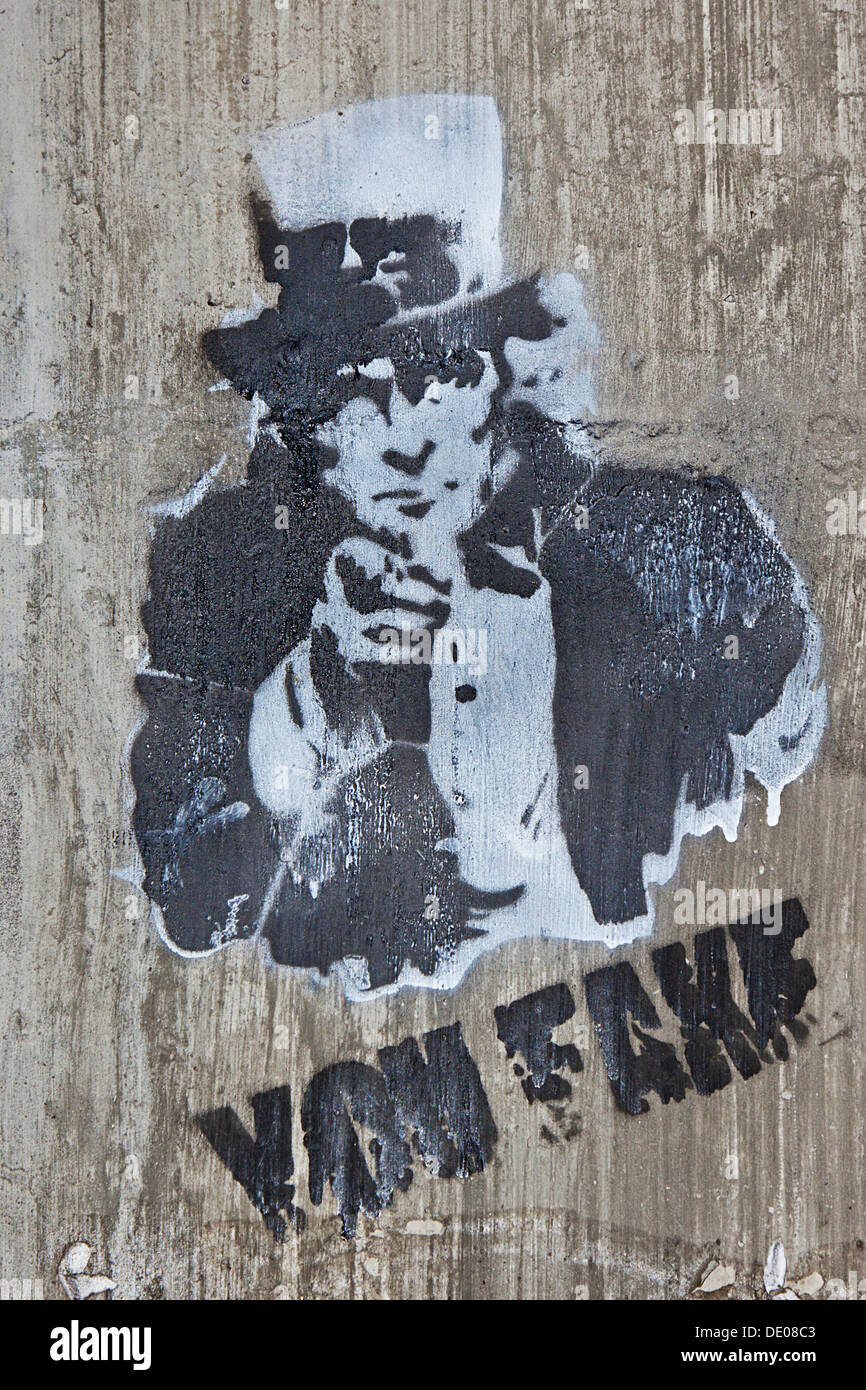 Graffiti stencil hi-res stock photography and images - Alamy