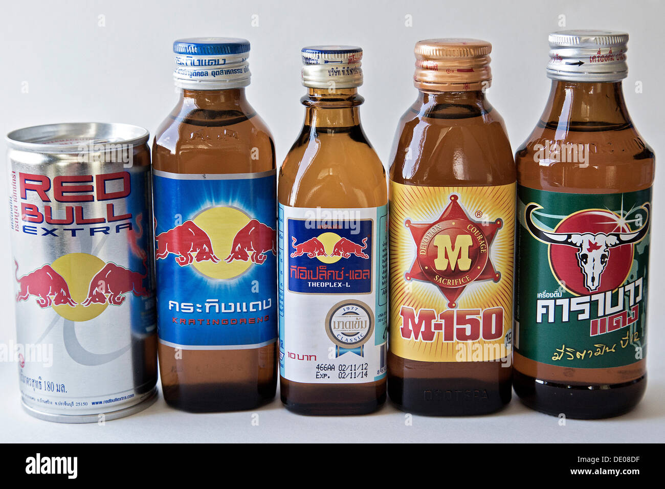 Various energy drinks Stock Photo Alamy
