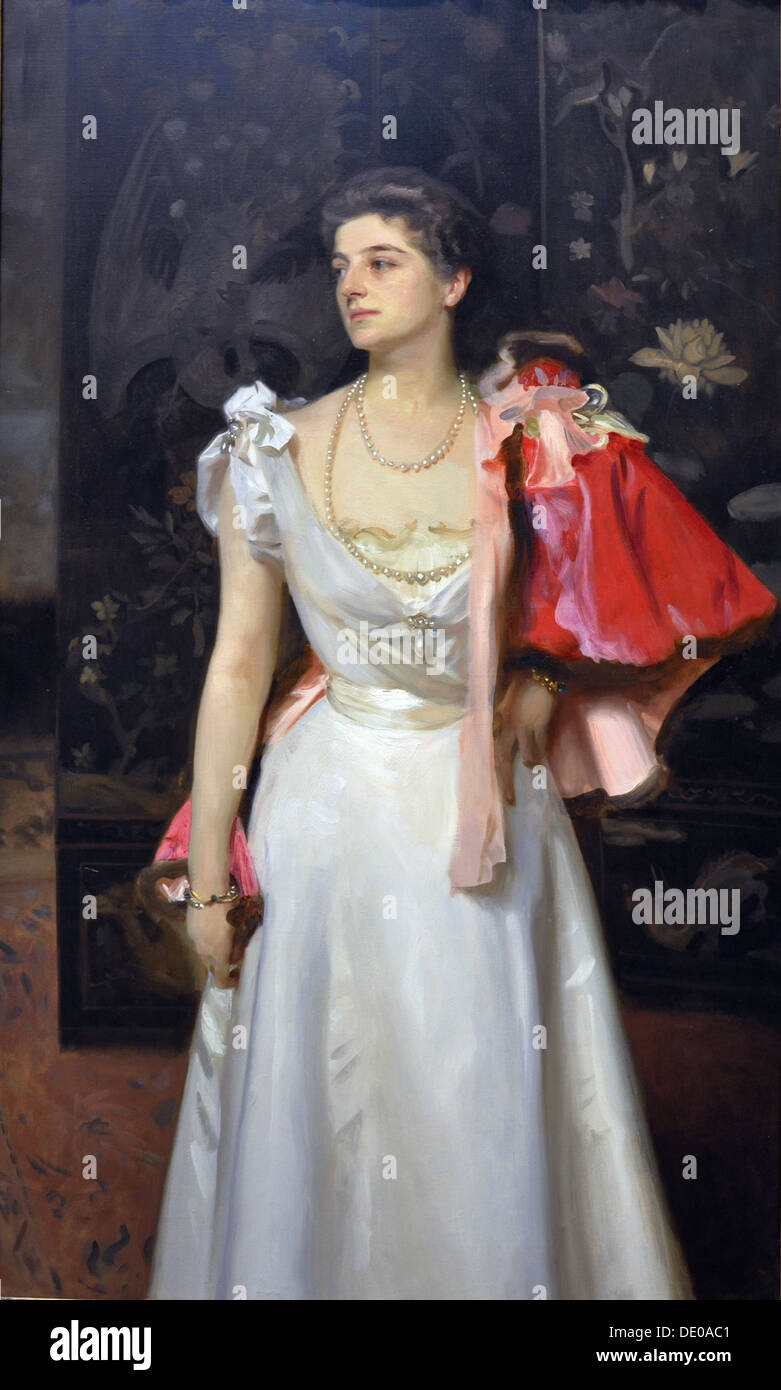 Portrait of Princess Sophie Illarionovna Demidoff (1871-1953), née Vorontsova-Dashkova, 1895-1897. Artist: Sargent, John Singer (1856-1925) Stock Photo