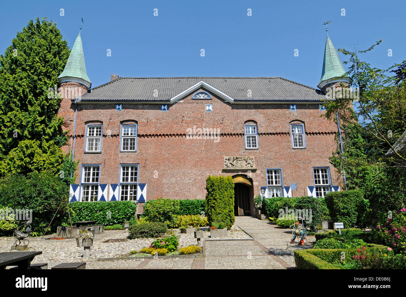 Schloss Walbeck Castle, CJD education centre, Christliches Jugenddorfwerk, German Christian youth charity, Geldern Stock Photo