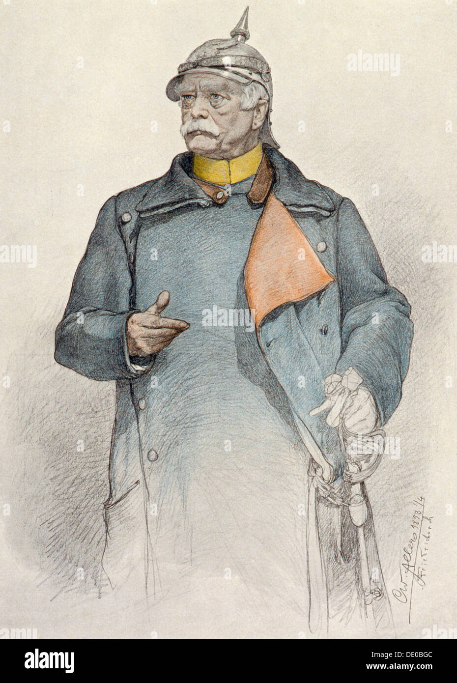 Otto von Bismarck, German statesman, 1893. Otto Edward Leopold, Count