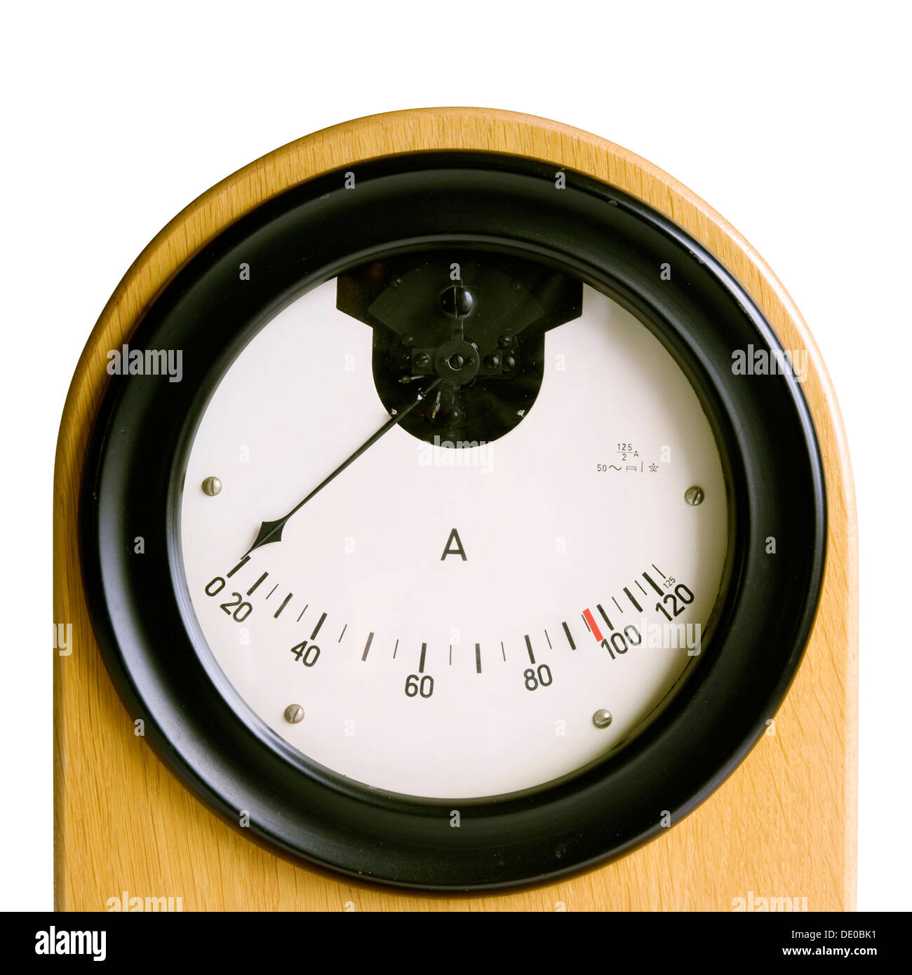 Historic amperemeter, ammeter, Switzerland, Europe Stock Photo
