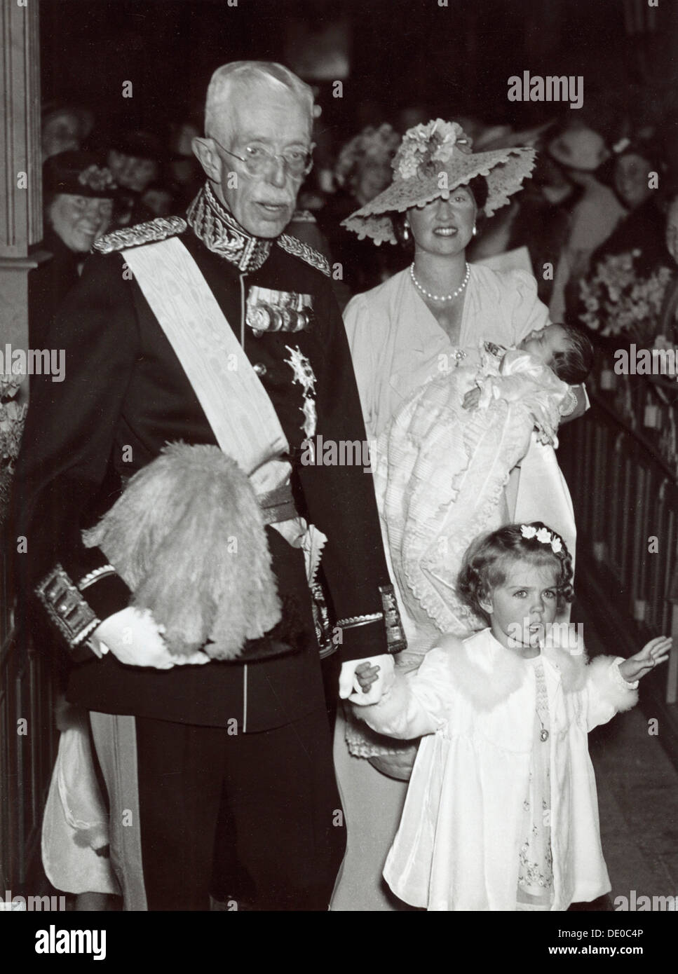 Christening of Princess Desiree of Sweden at the Church of Solna Stock ...