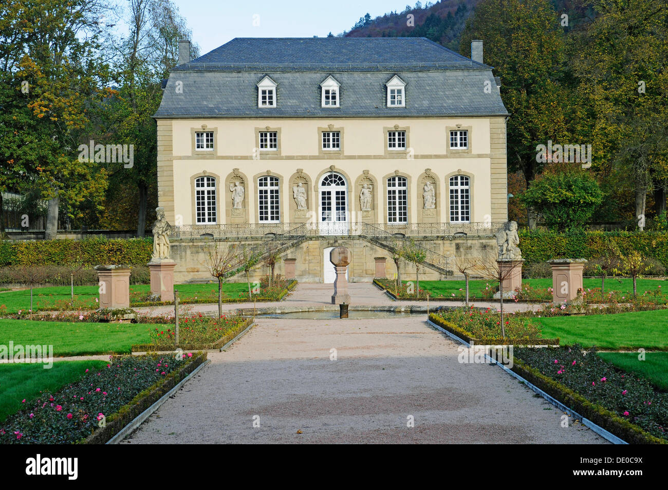 Orangery, monastery garden, Echternach, Luxembourg, Europe, PublicGround Stock Photo