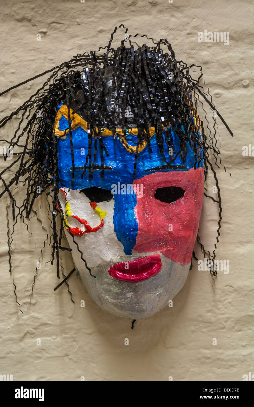 Ceramic clowns mask used wall hires stock photography and images Alamy